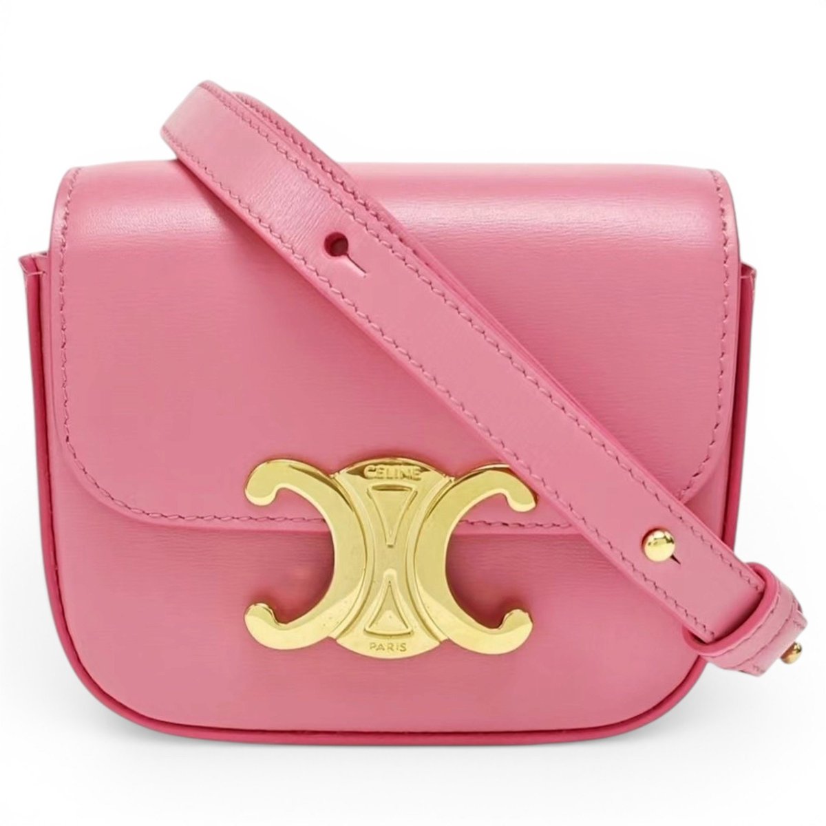Triomphe leather mini bag