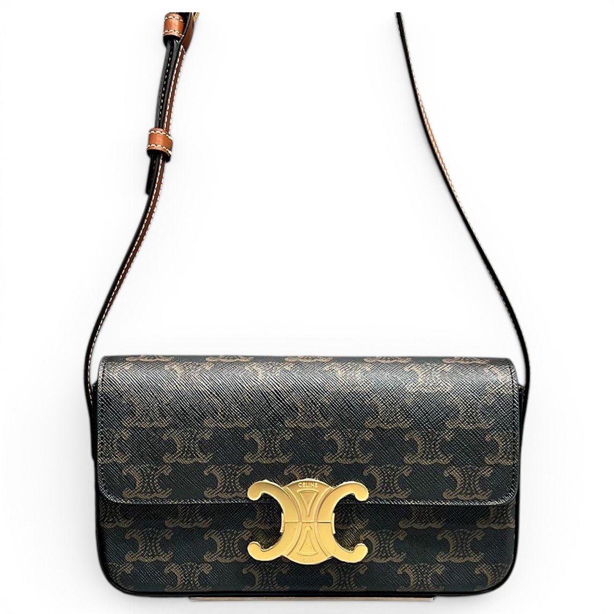 Triomphe leather handbag