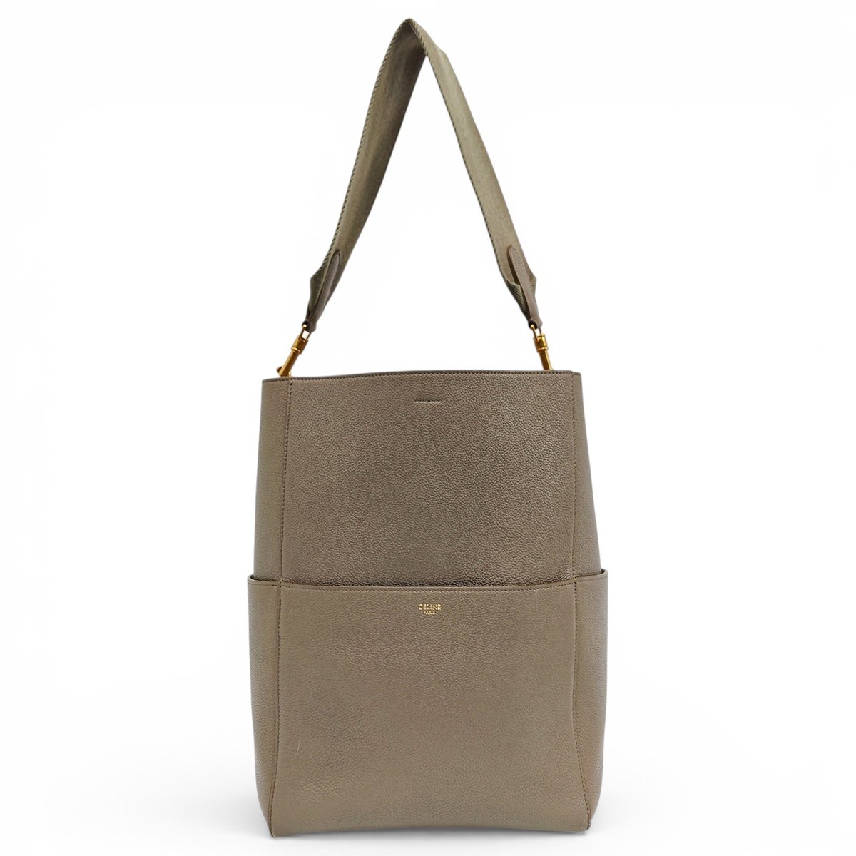 Seau Sangle leather handbag
