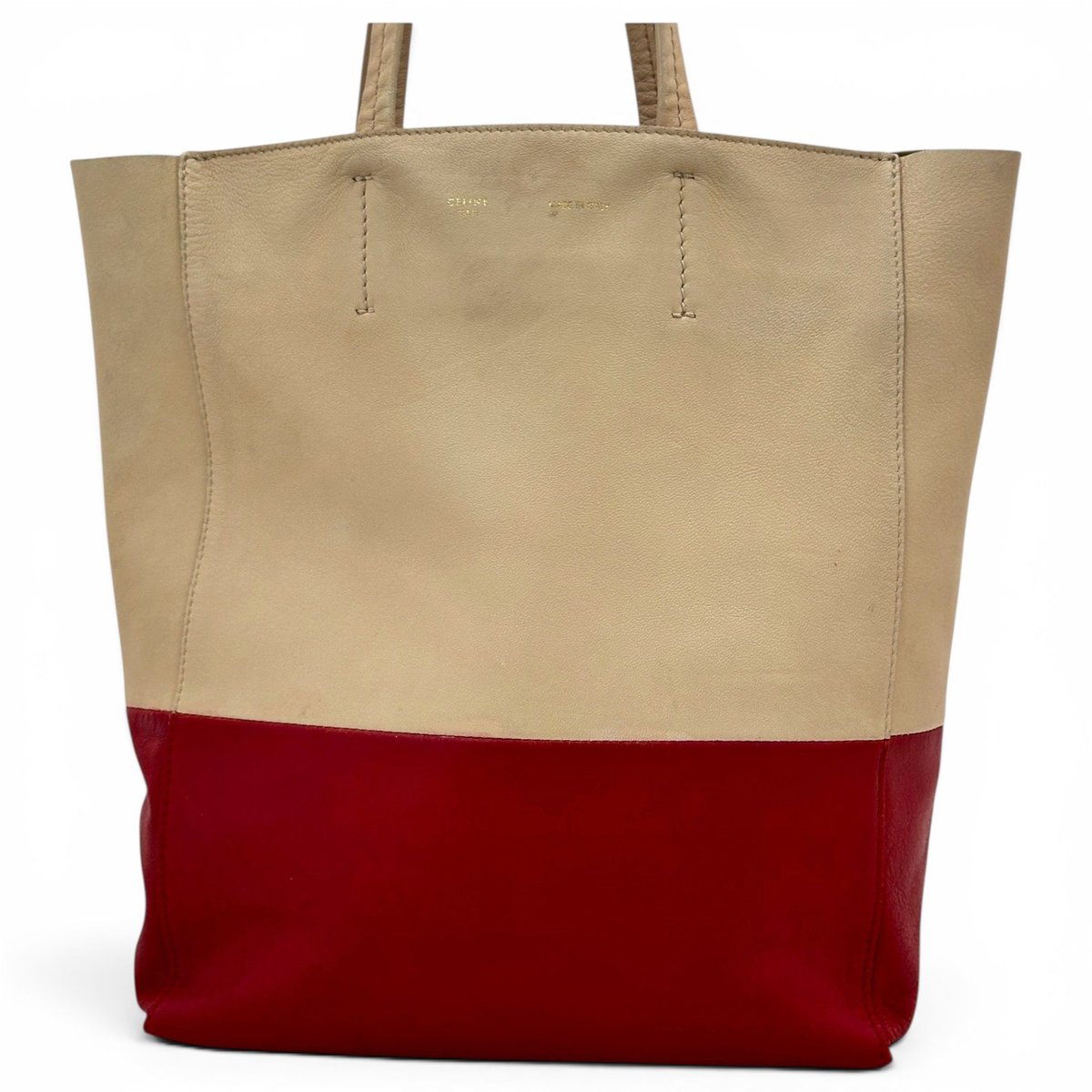 Cabas Horizotal leather tote
