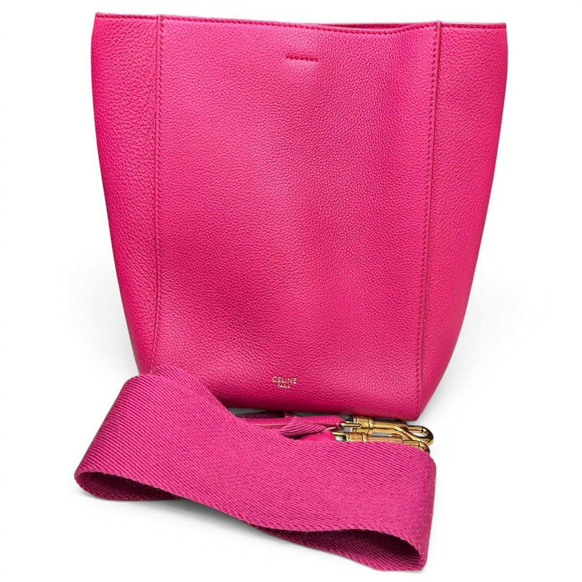 Seau Sangle leather handbag