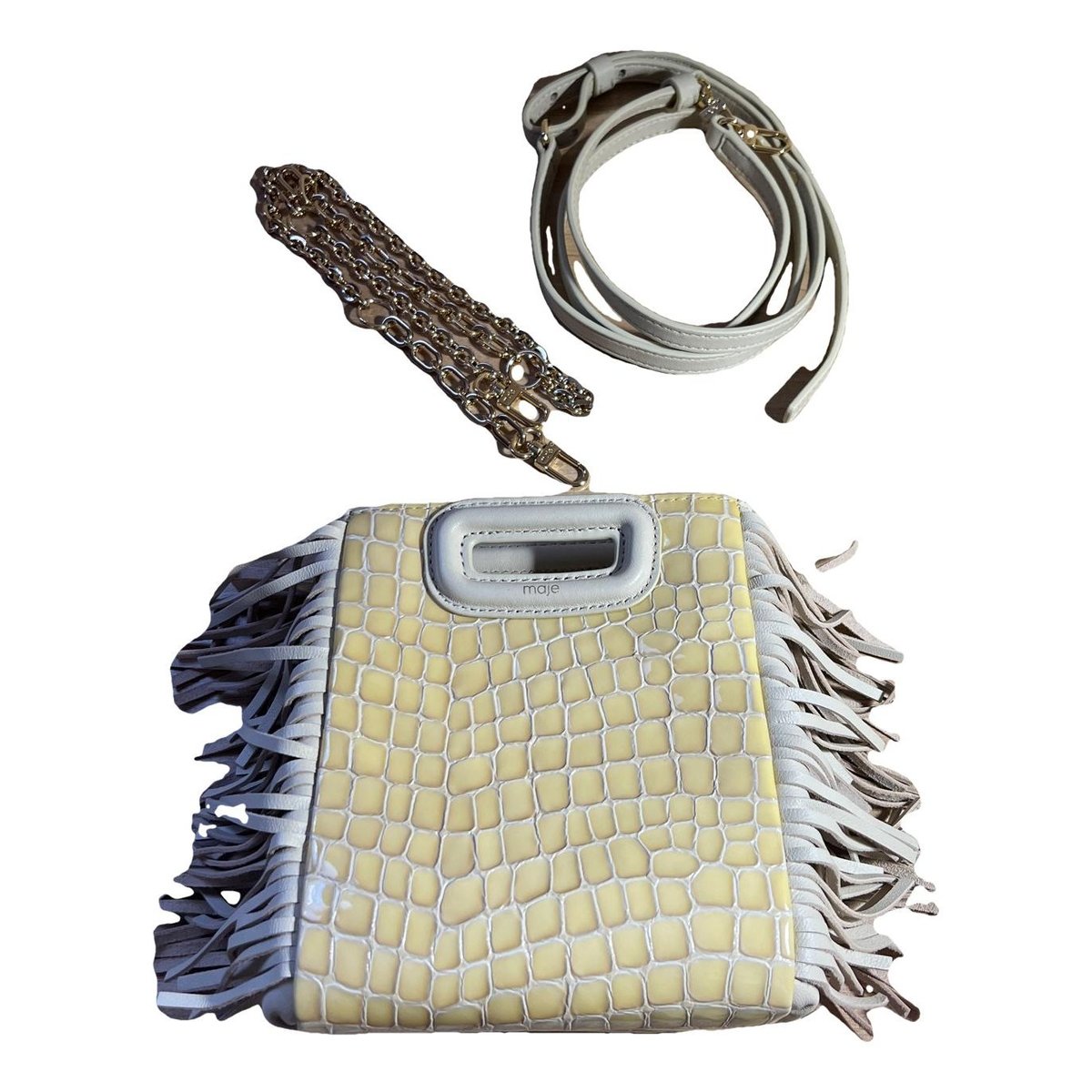 Sac M leather handbag