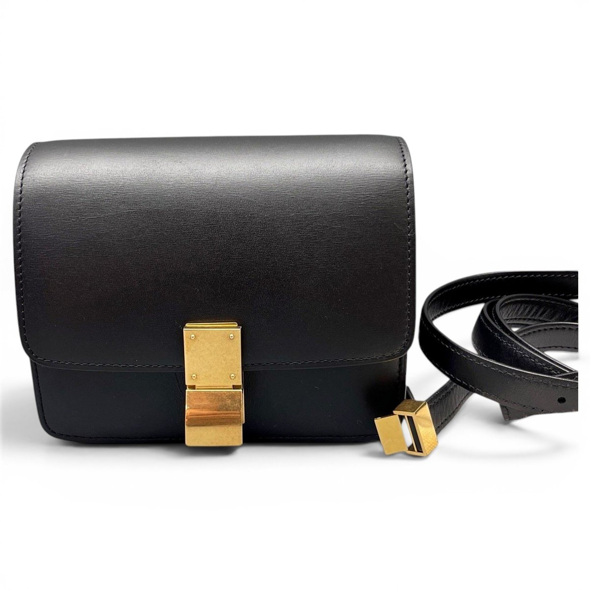 Classic leather crossbody bag