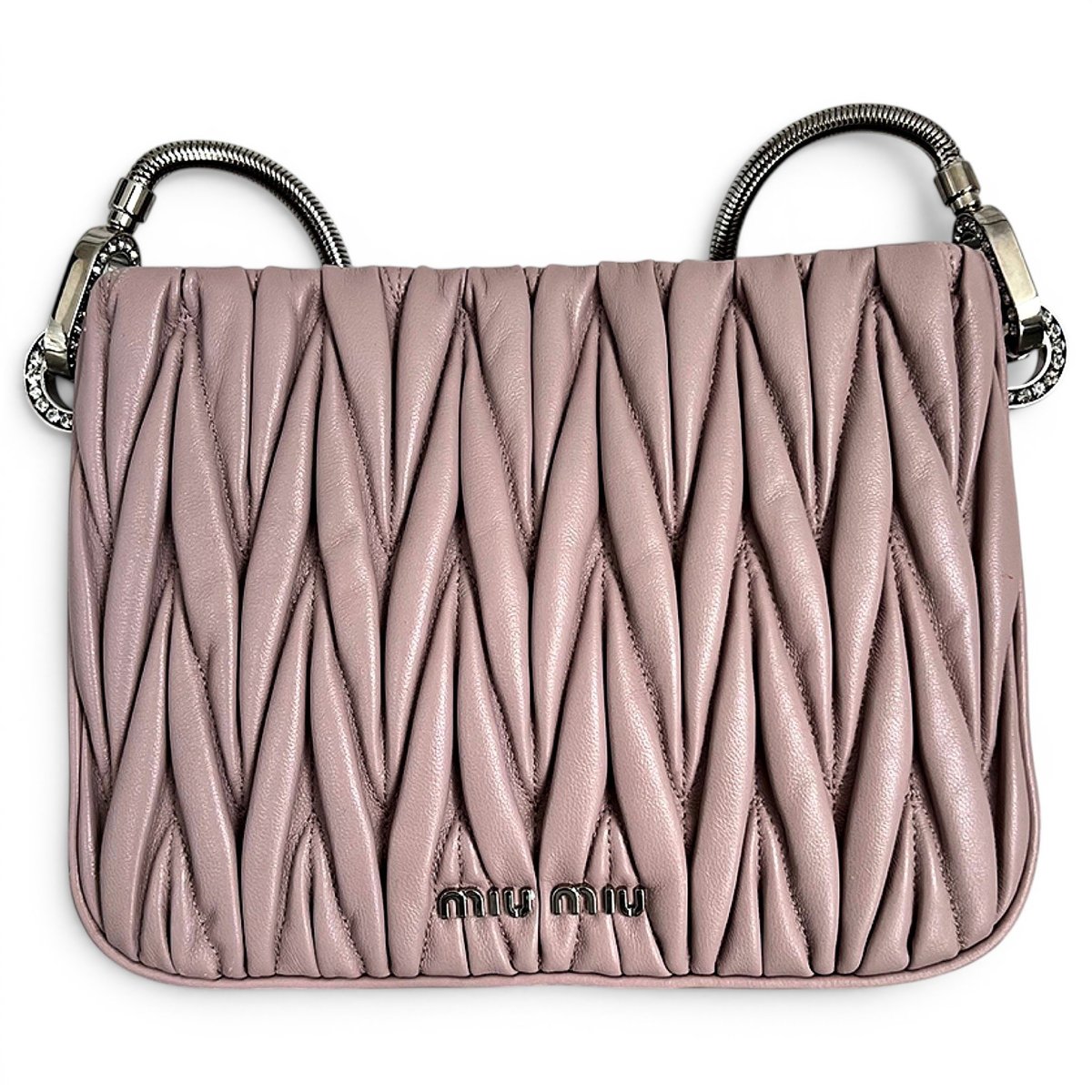 Matelassé leather handbag