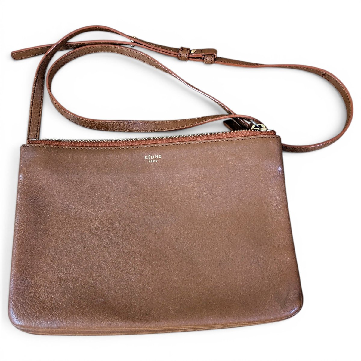 Trio leather crossbody bag