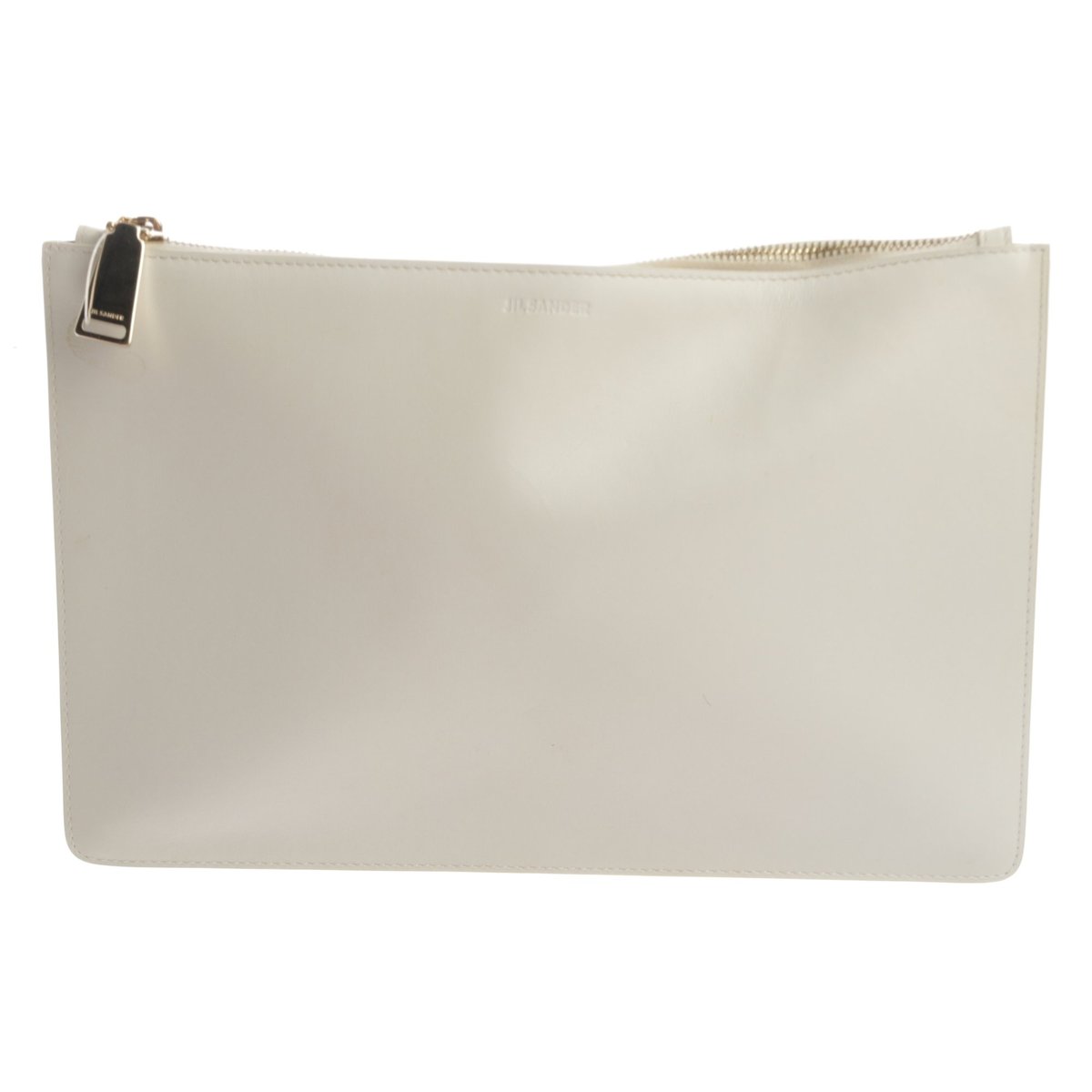 Leather clutch bag