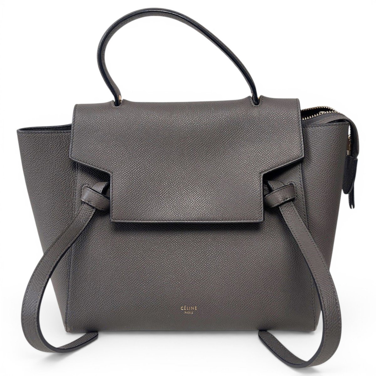Belt leather handbag