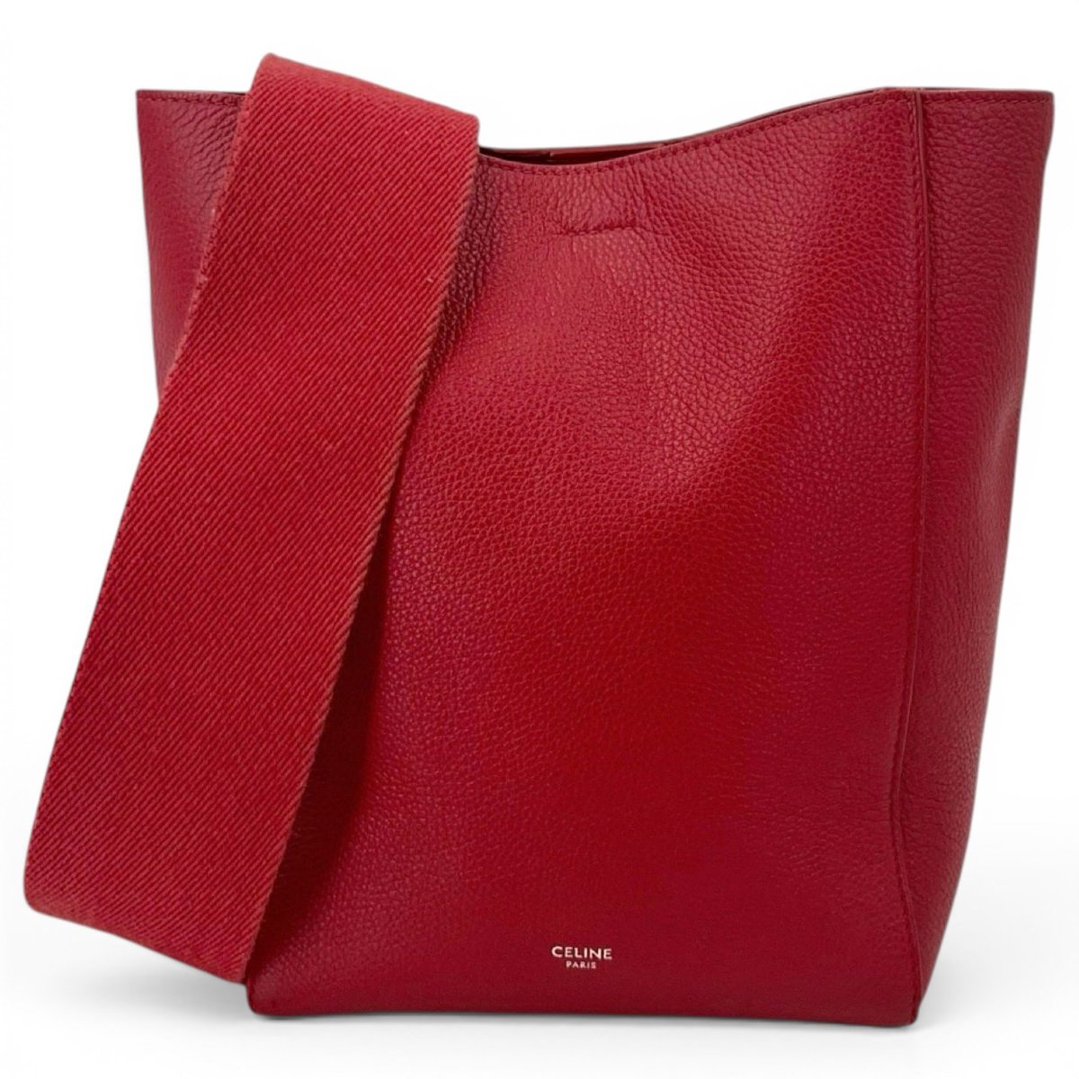 Seau Sangle leather handbag