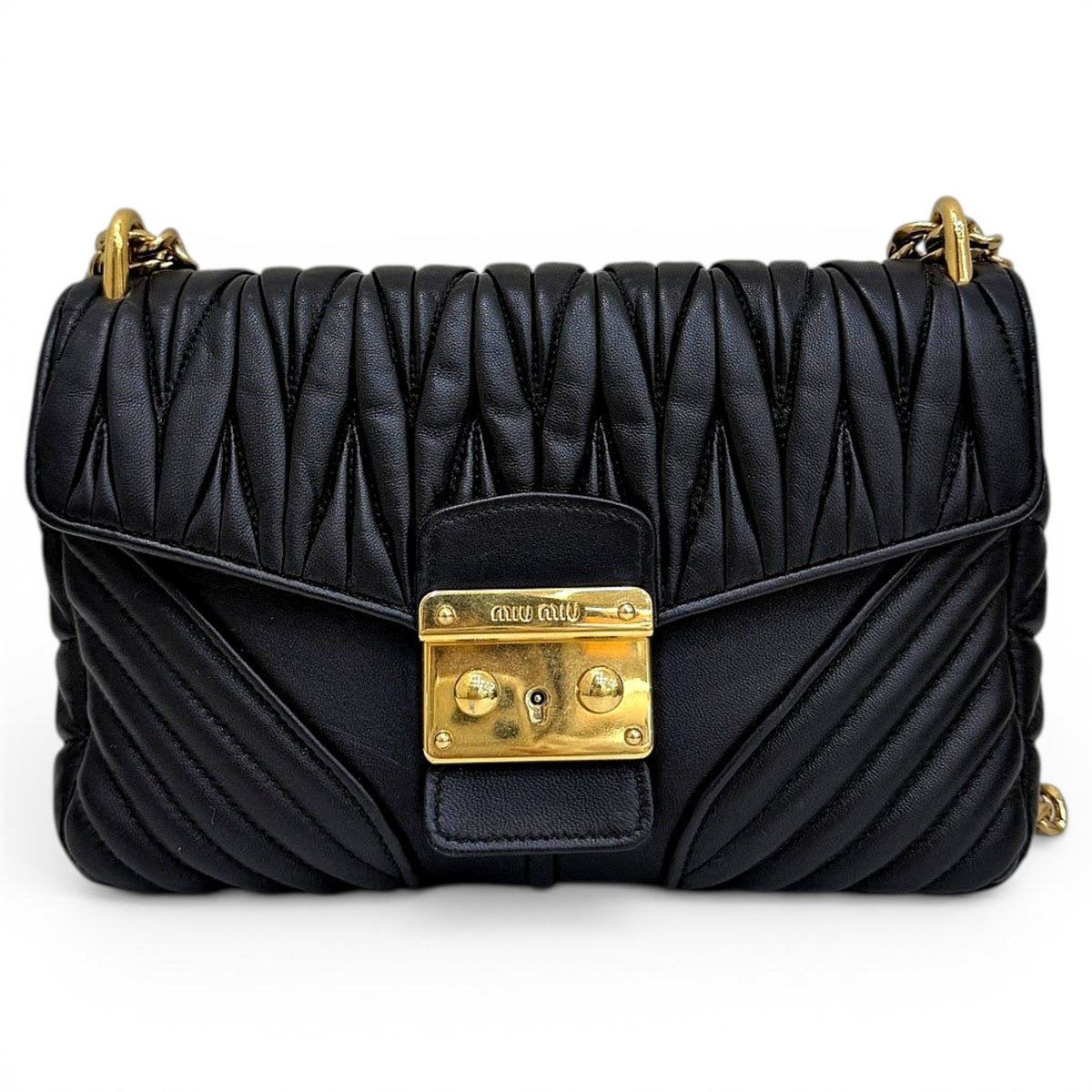 Miu Confidential leather handbag