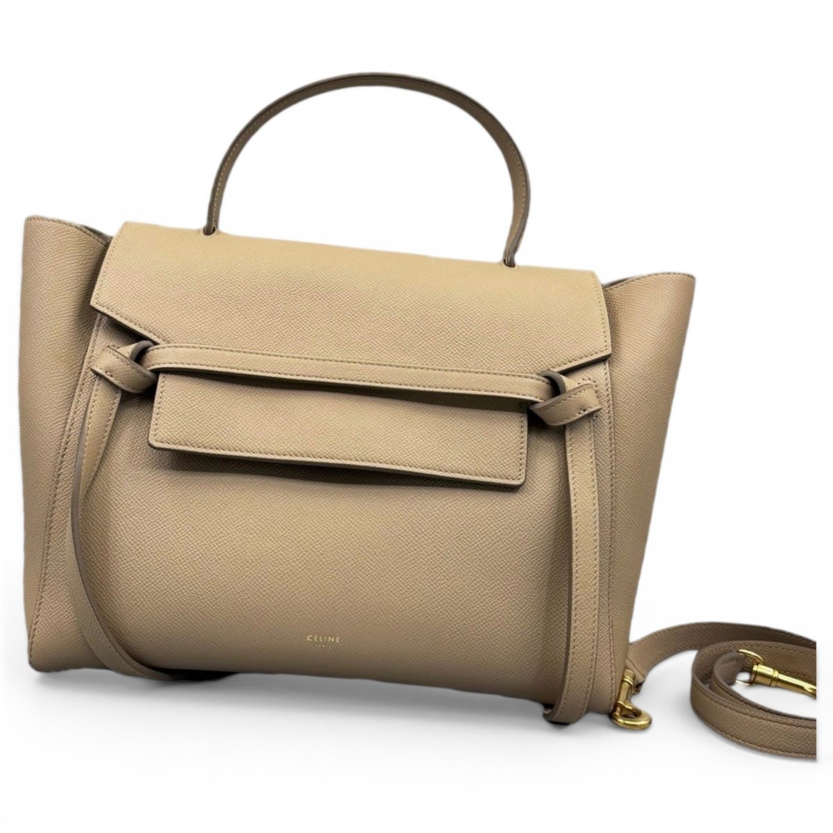 Belt leather handbag