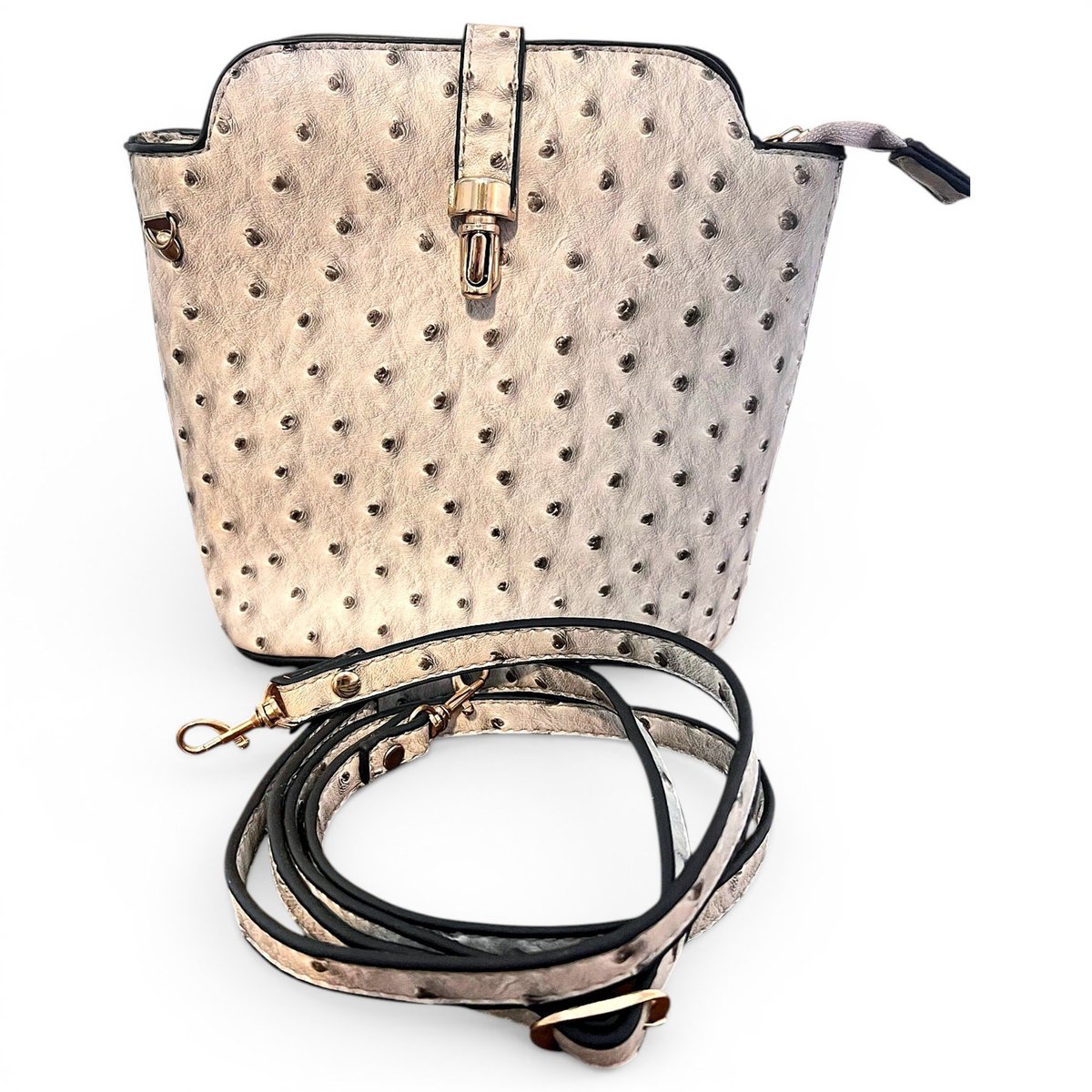 Vegan leather crossbody bag