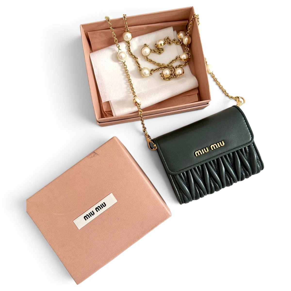 Leather clutch bag