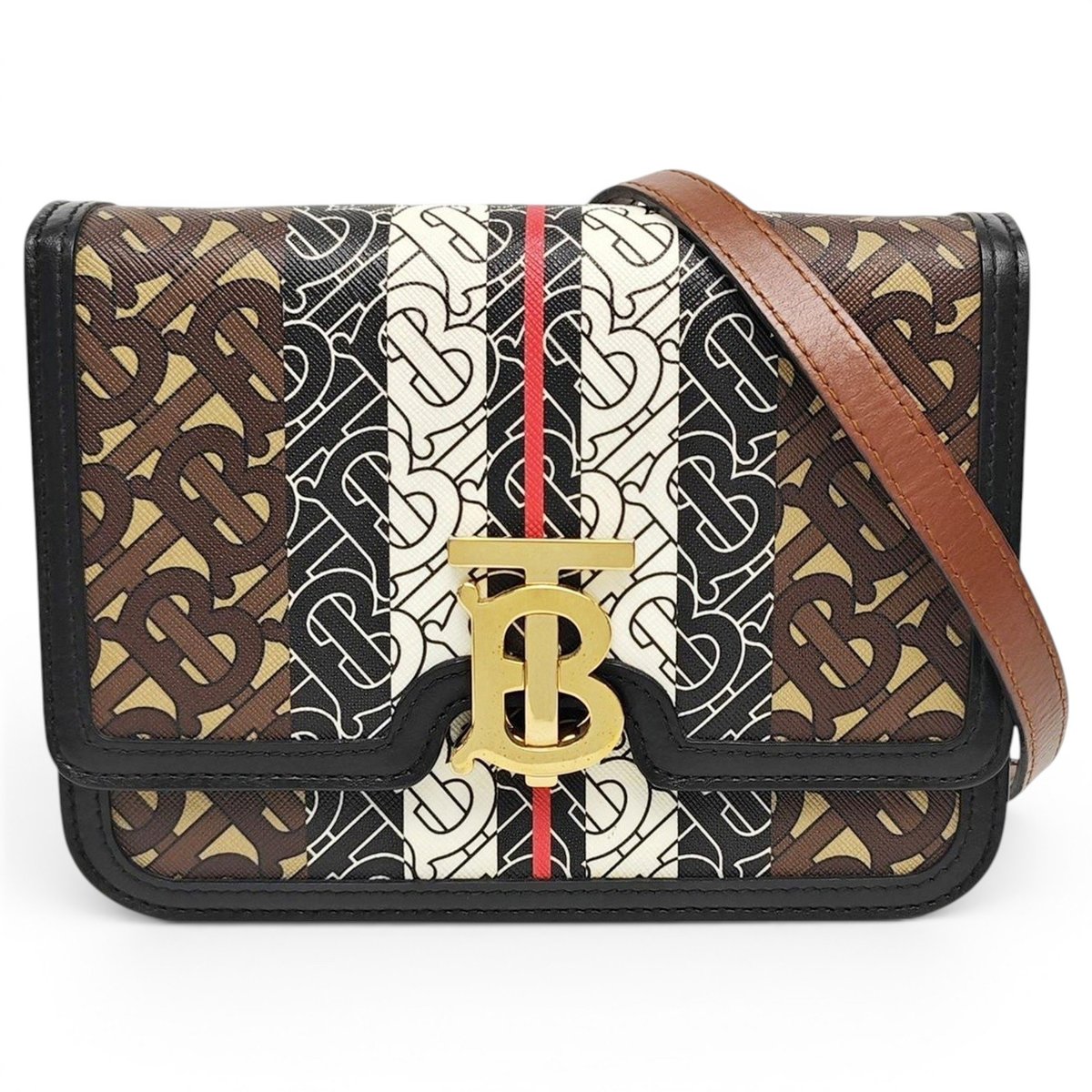 TB leather handbag