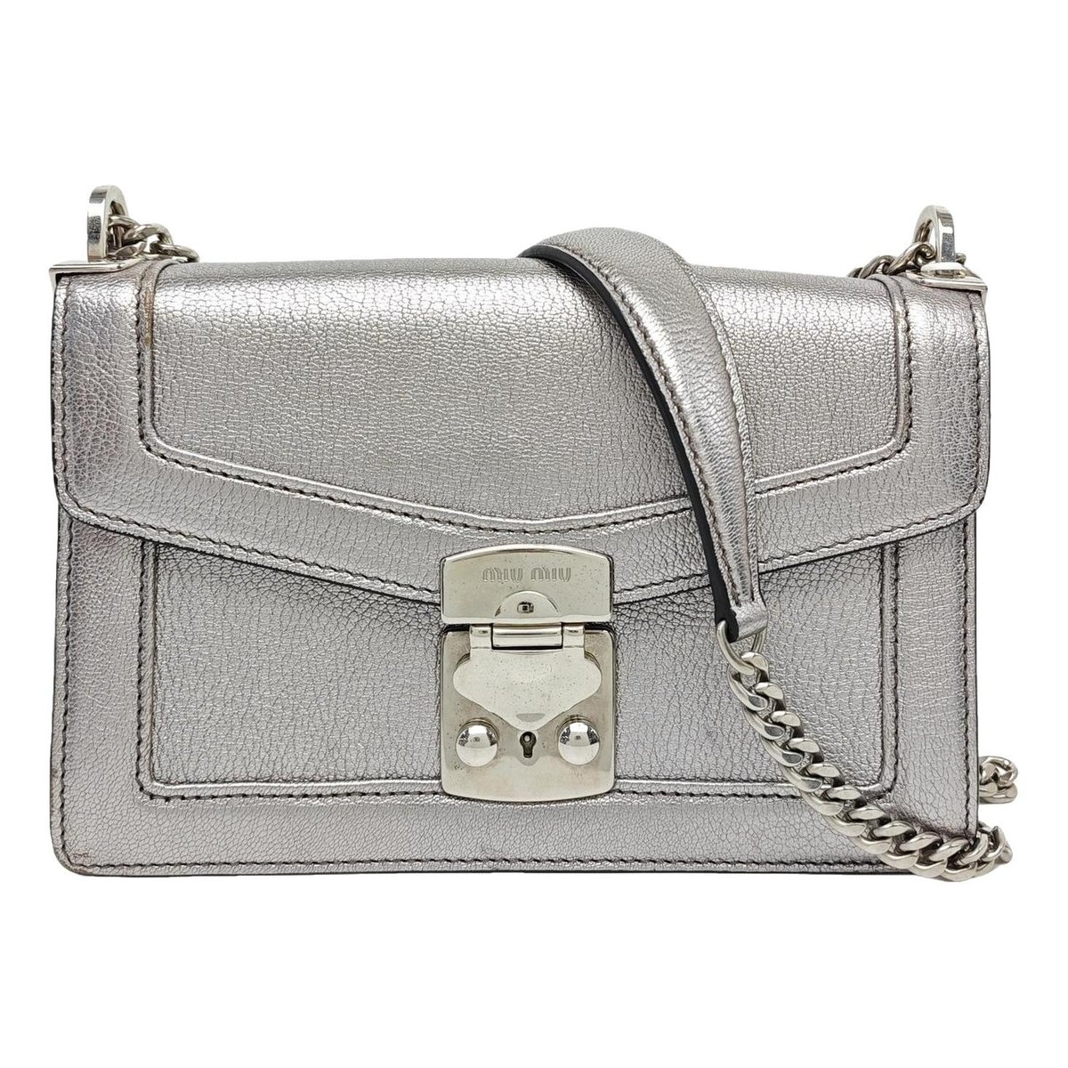 Miu Confidential leather handbag