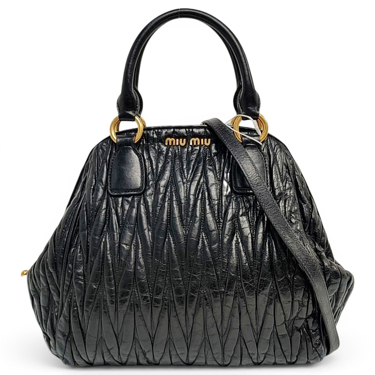 Miu Spirit leather handbag