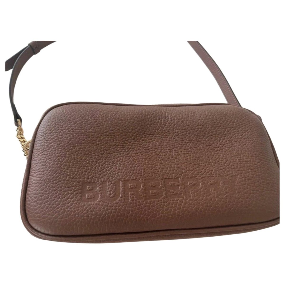 Leather clutch bag