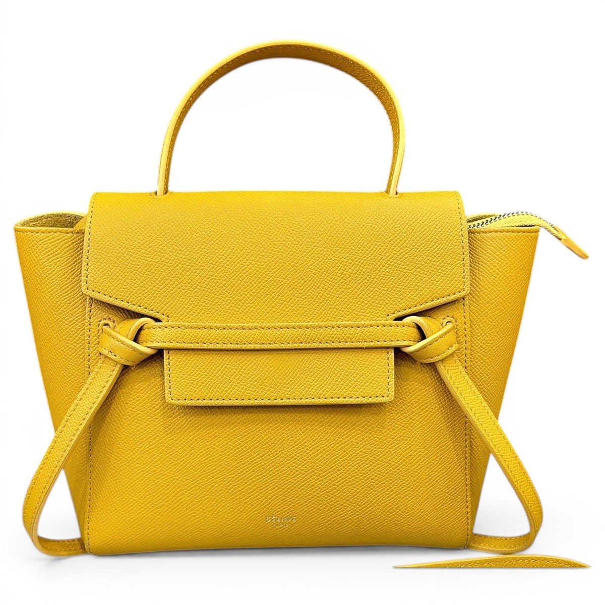 Belt leather handbag