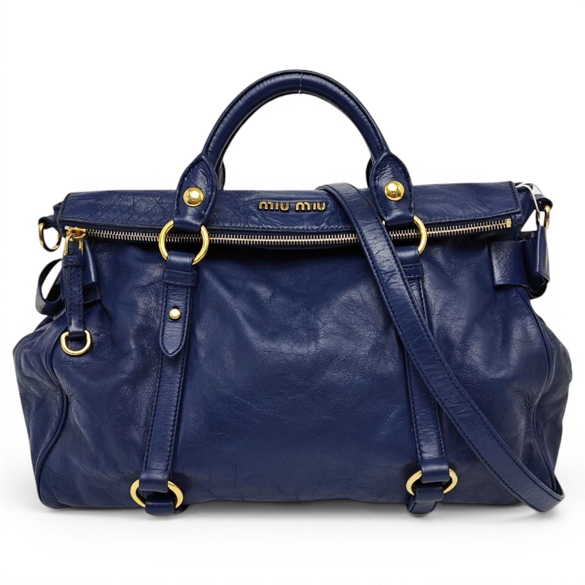 Bow bag leather tote