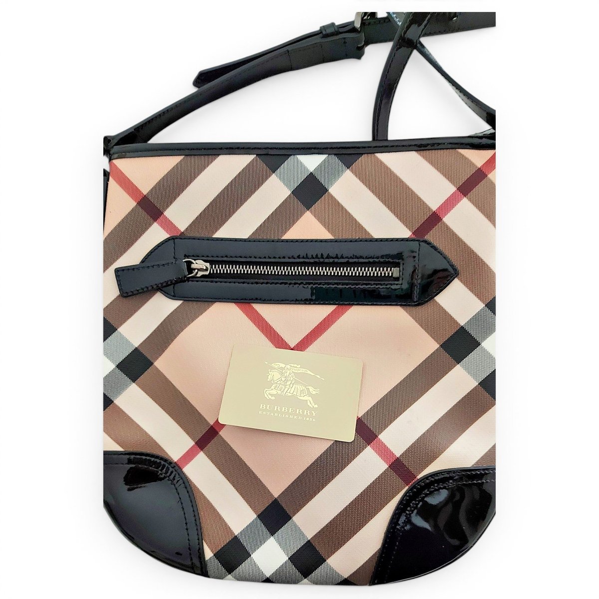 Dryden patent leather crossbody bag