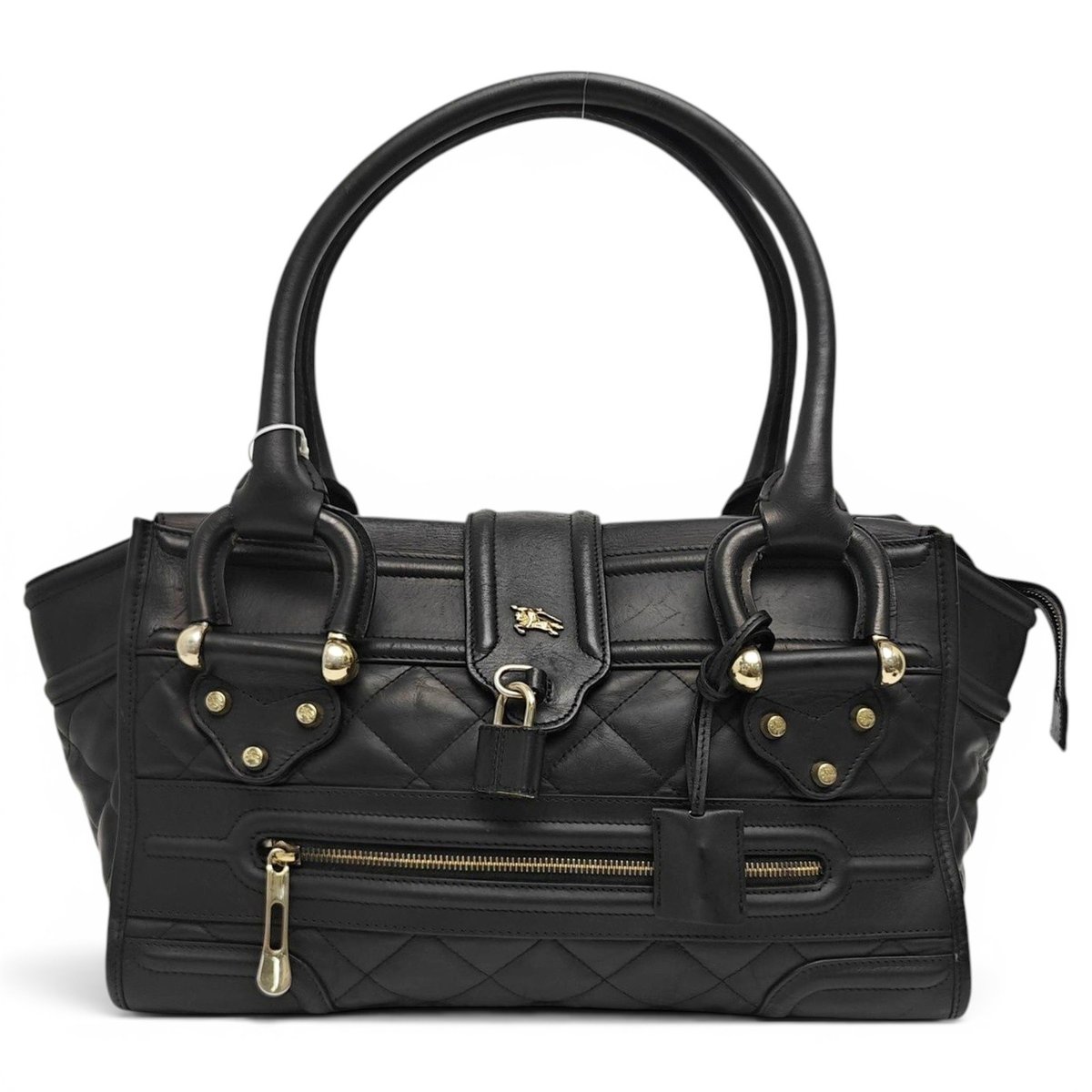 Patent leather handbag