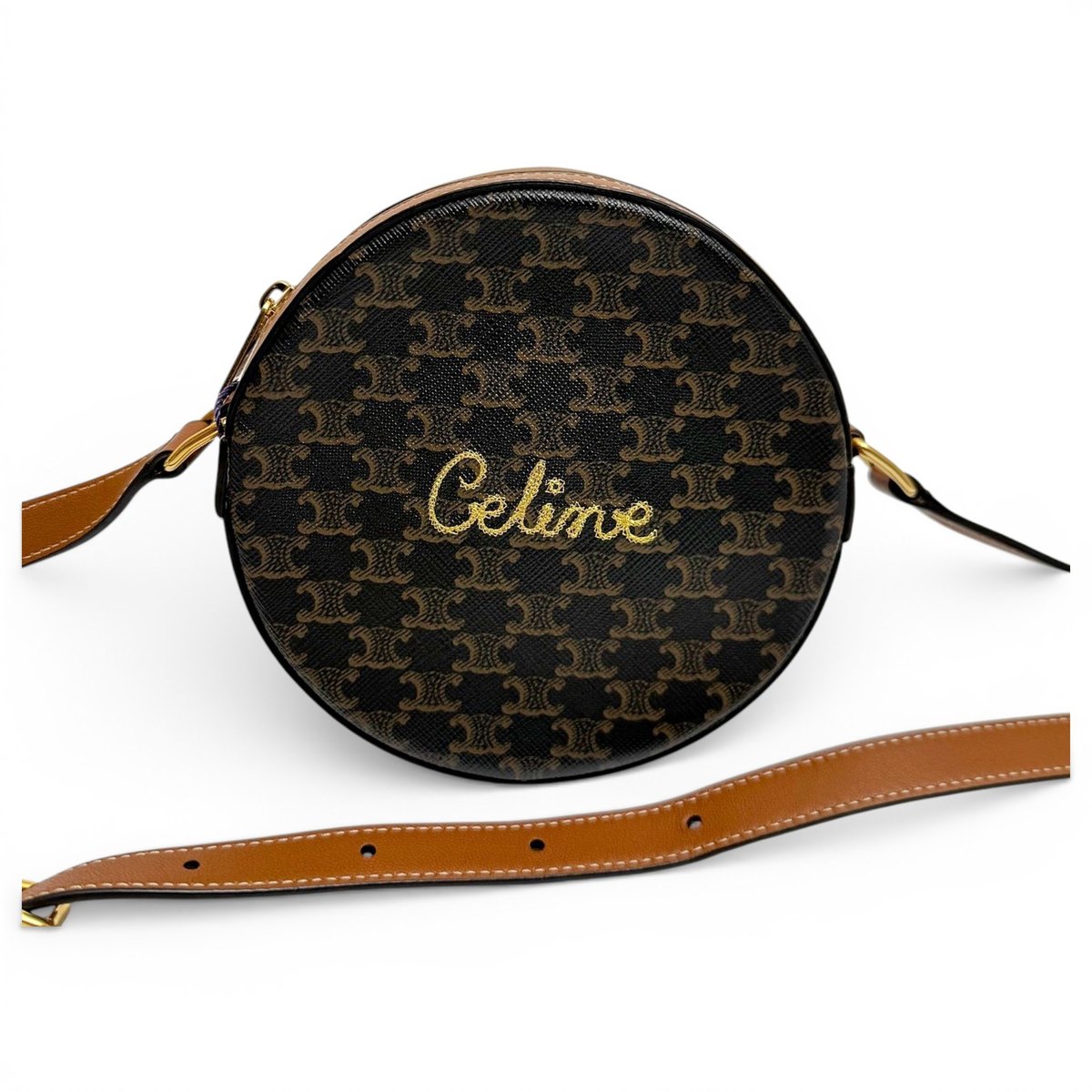 Triomphe leather crossbody bag