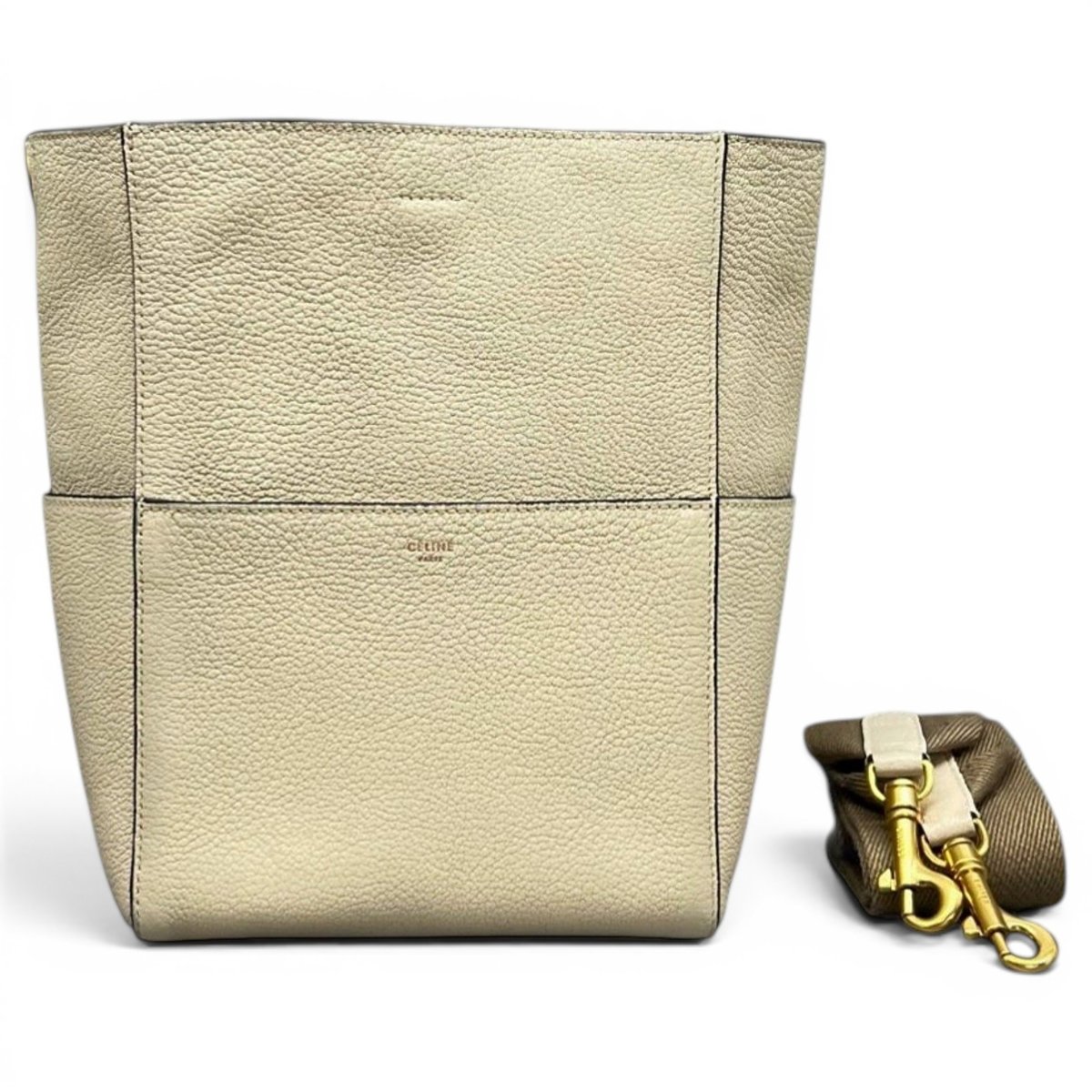Seau Sangle leather handbag
