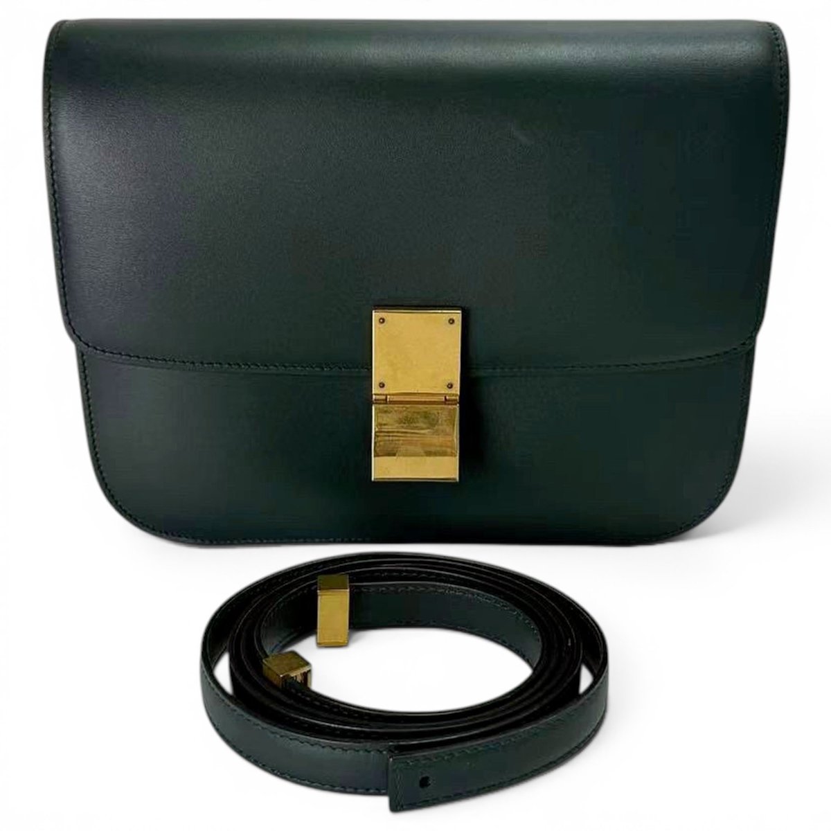 Classic leather crossbody bag