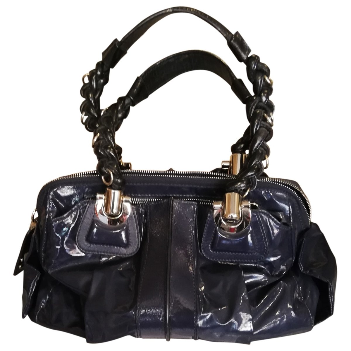 Héloise patent leather handbag