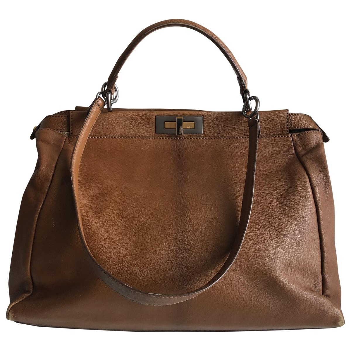 Peekaboo leather handbag
