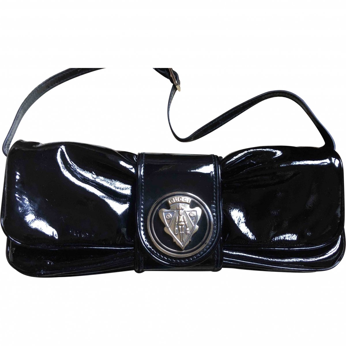 Hysteria patent leather clutch bag