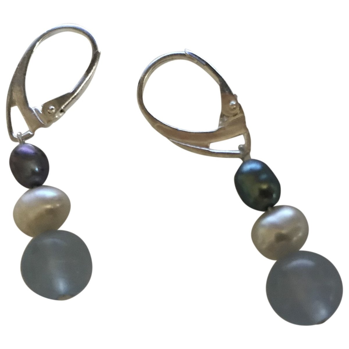 Aigues-Marines silver earrings