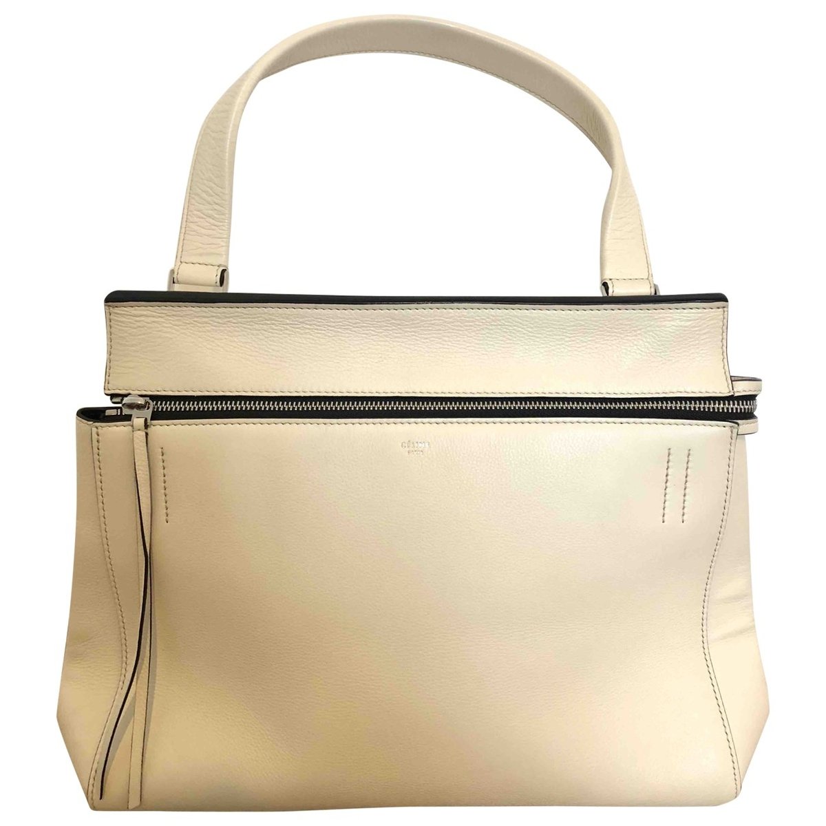 Edge leather handbag