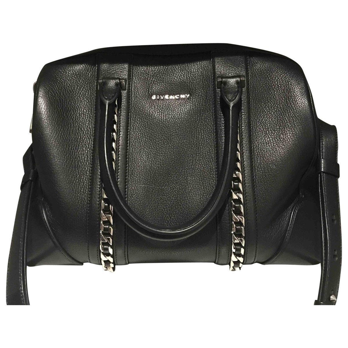 Lucrezia leather bowling bag
