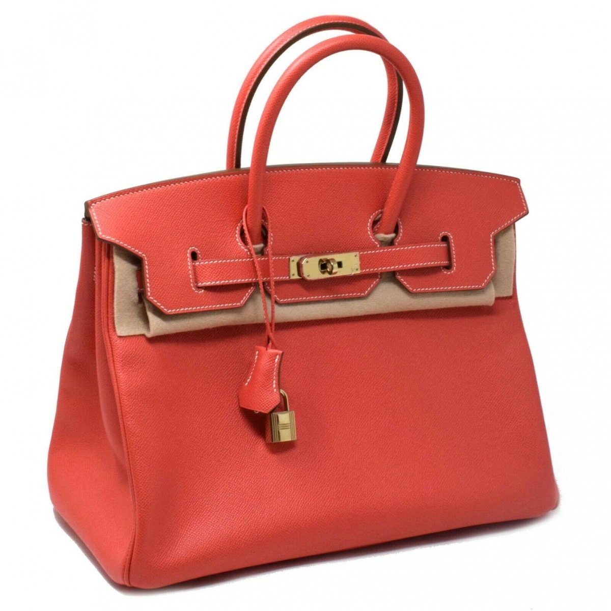 Birkin 35 leather handbag