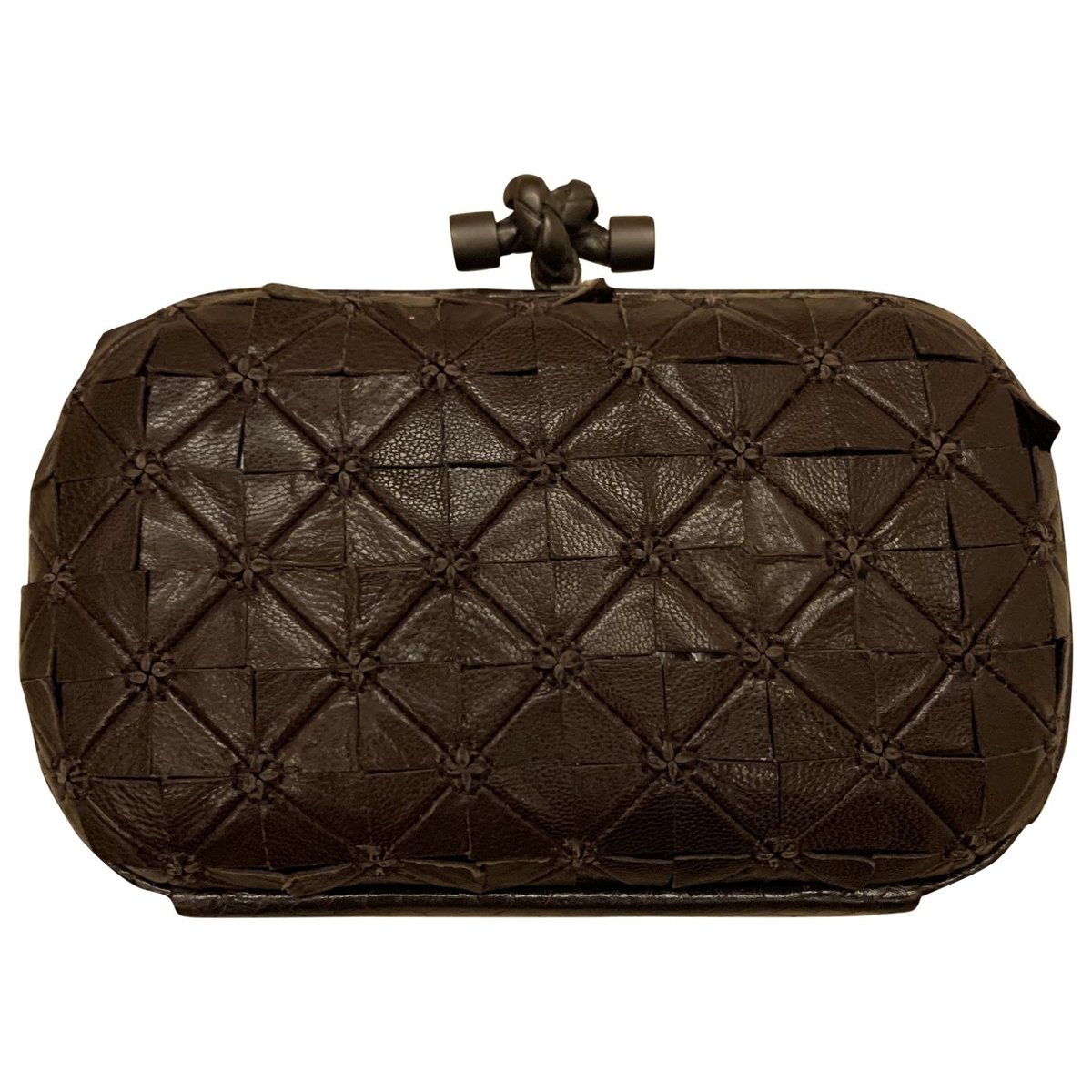 Pochette Knot leather clutch bag