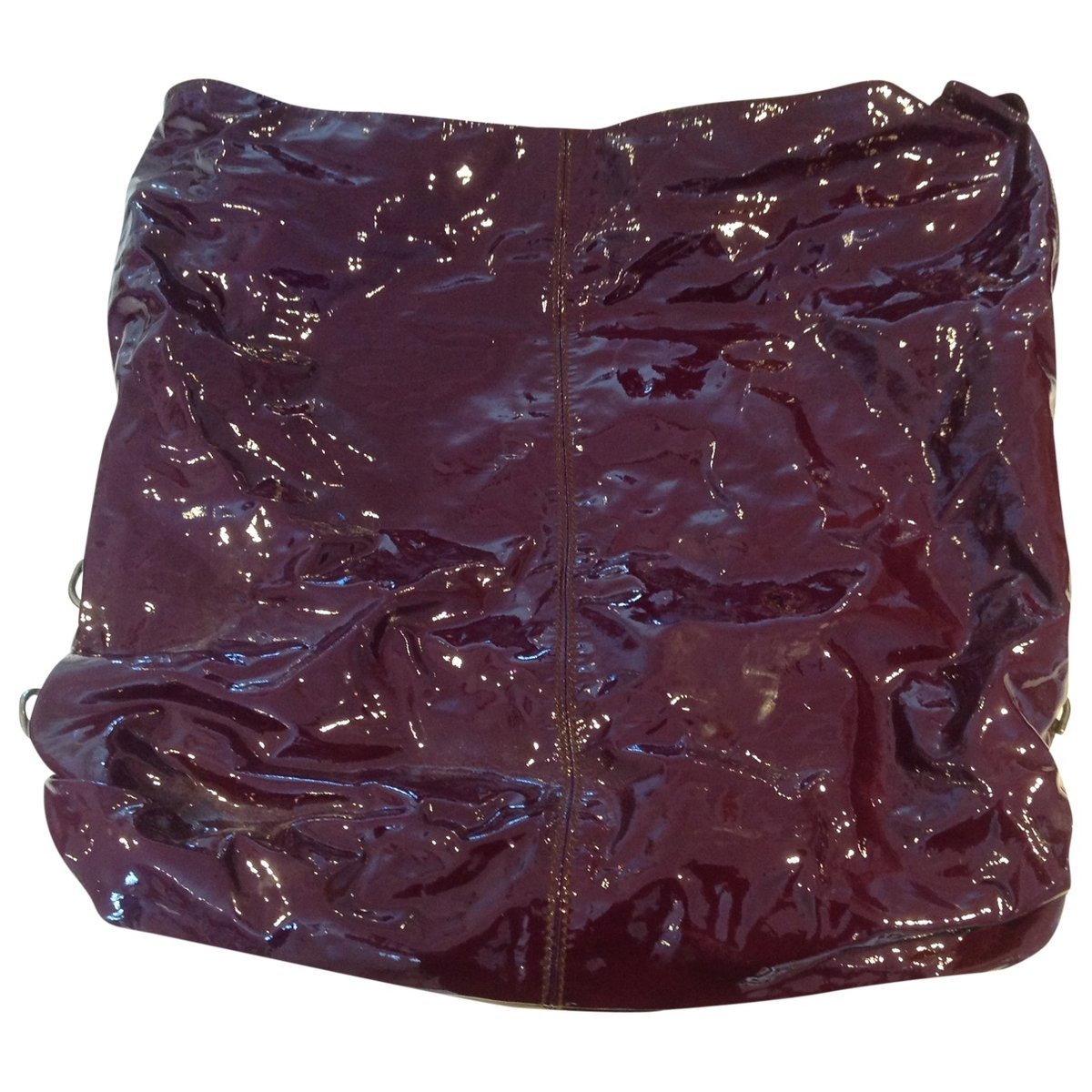 Patent leather handbag