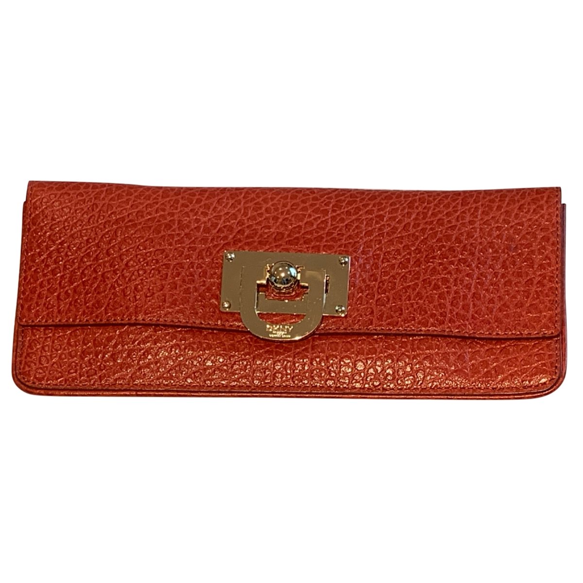 Leather clutch bag