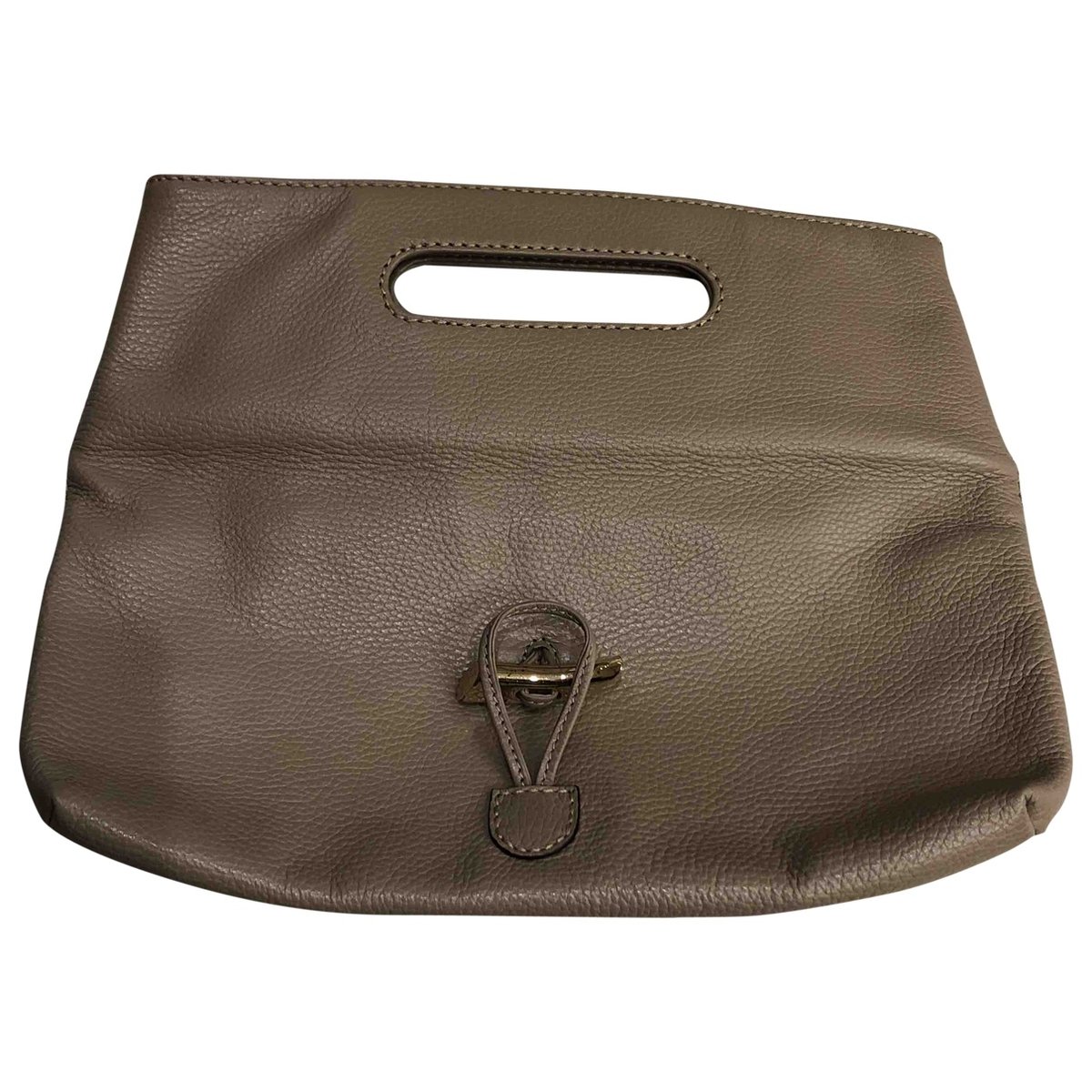 Leather clutch bag