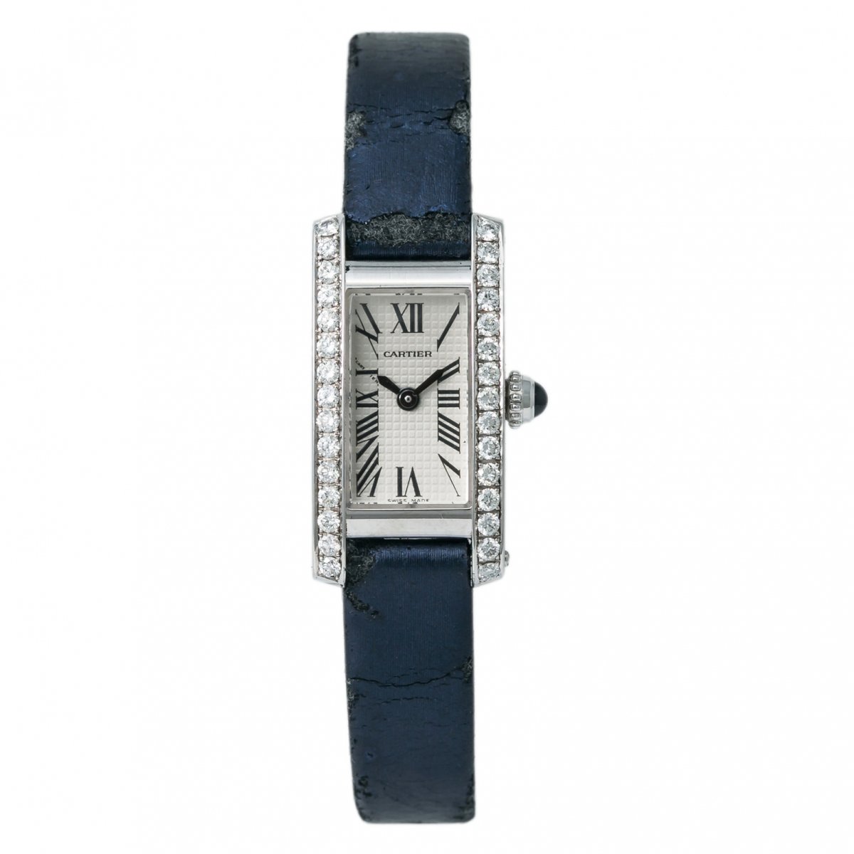 Tank Américaine white gold watch