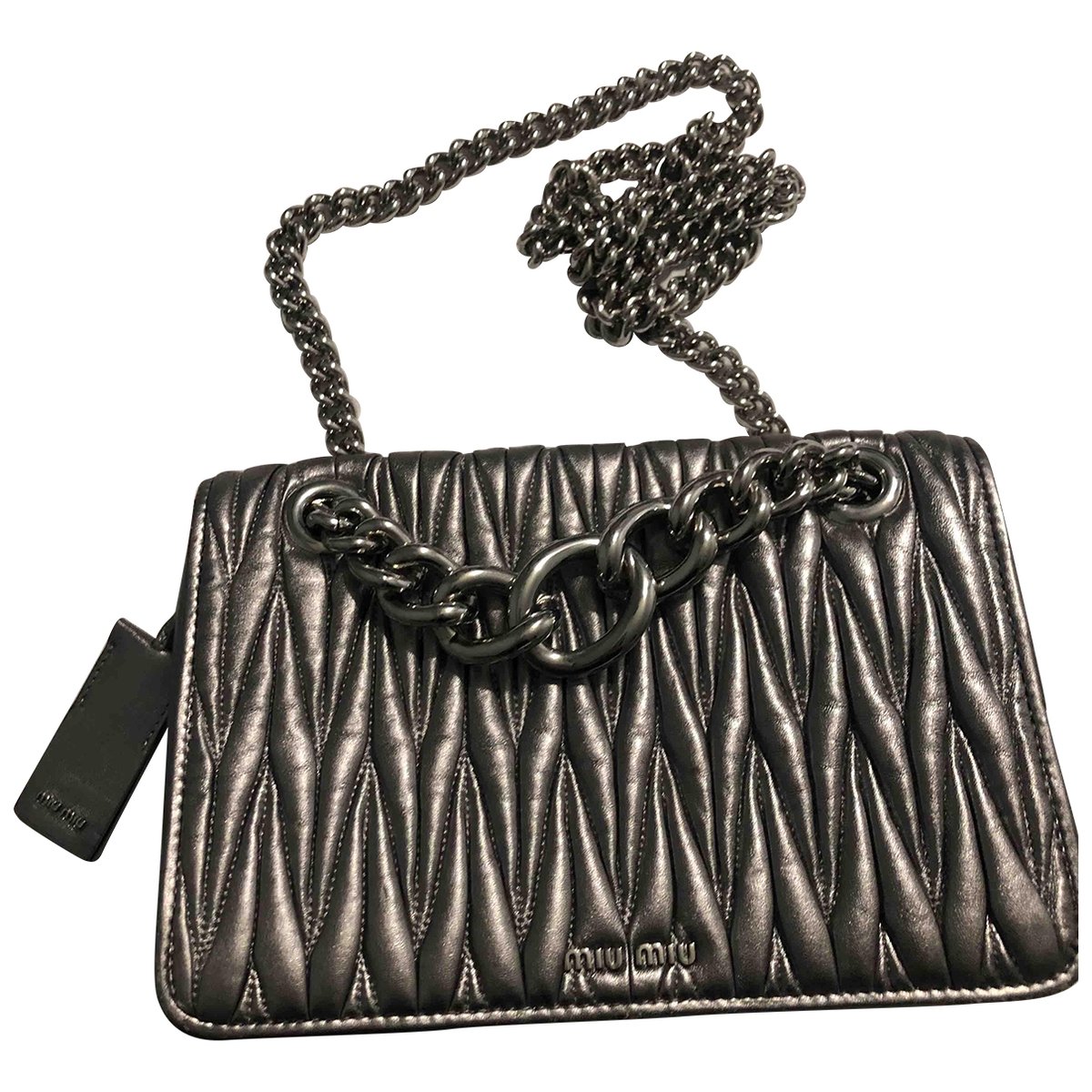 Miu Club leather handbag
