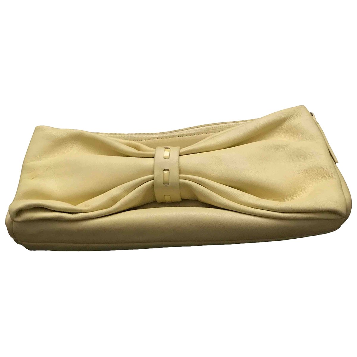 Leather clutch bag