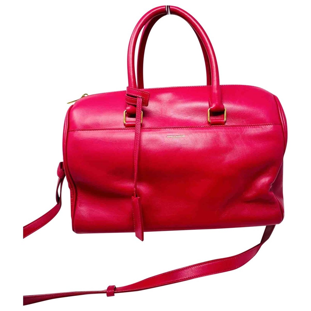 Bowling leather crossbody bag