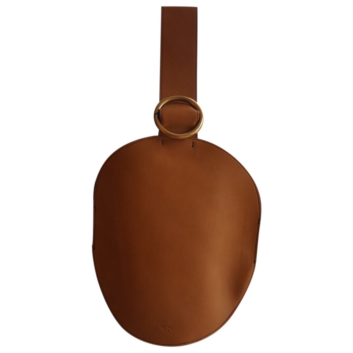 Curve leather handbag