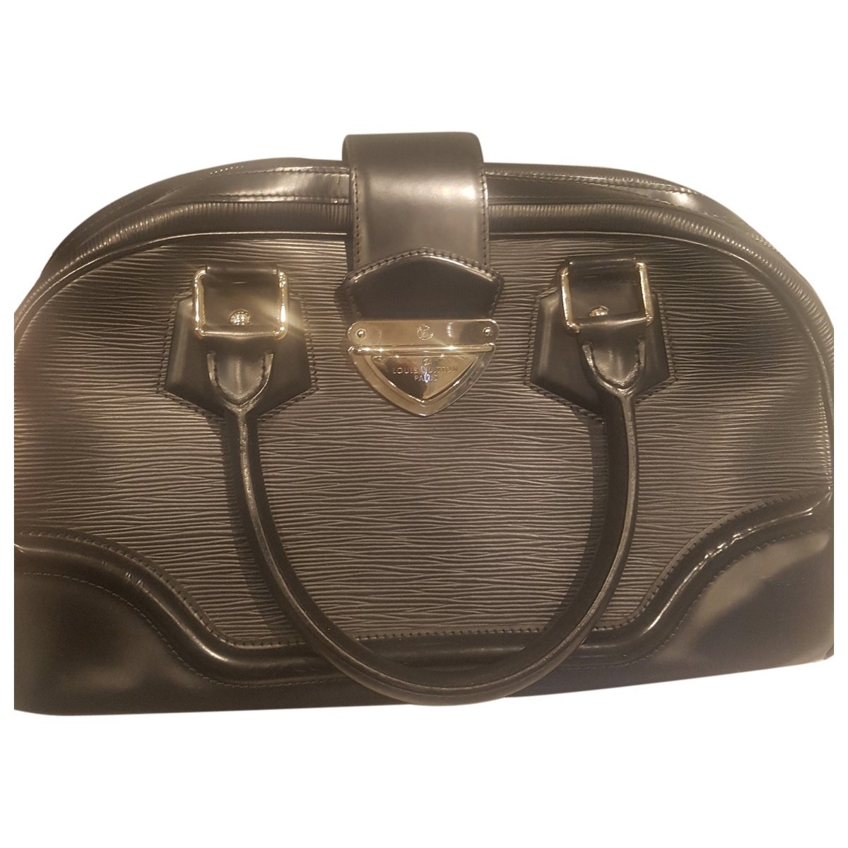 Montaigne Vintage leather bowling bag