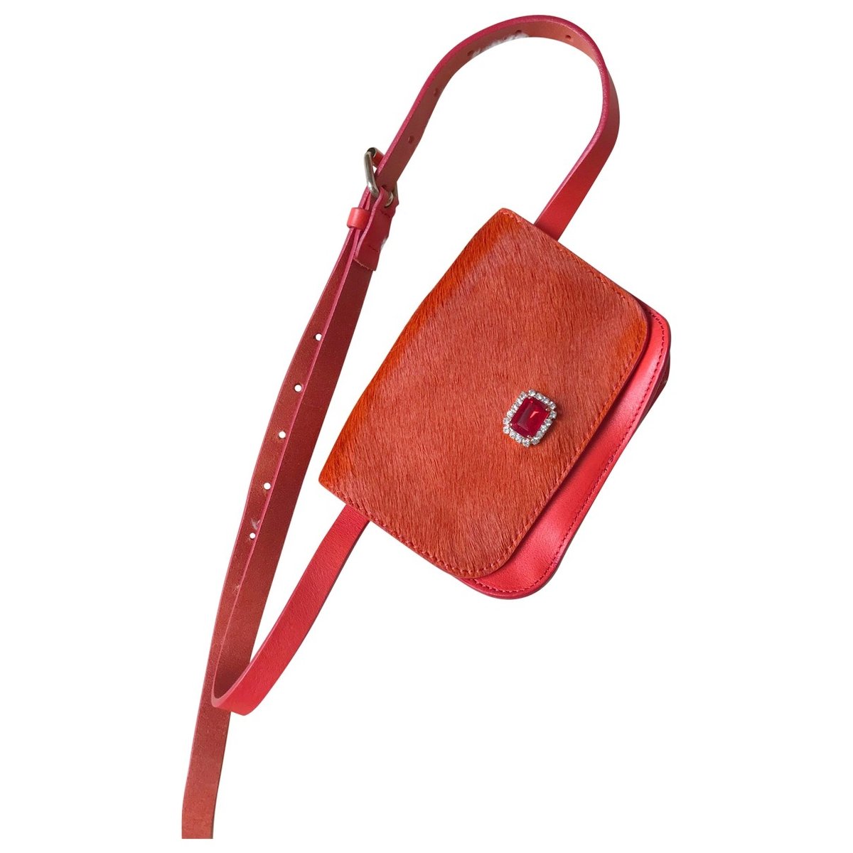 Pony-style calfskin clutch bag