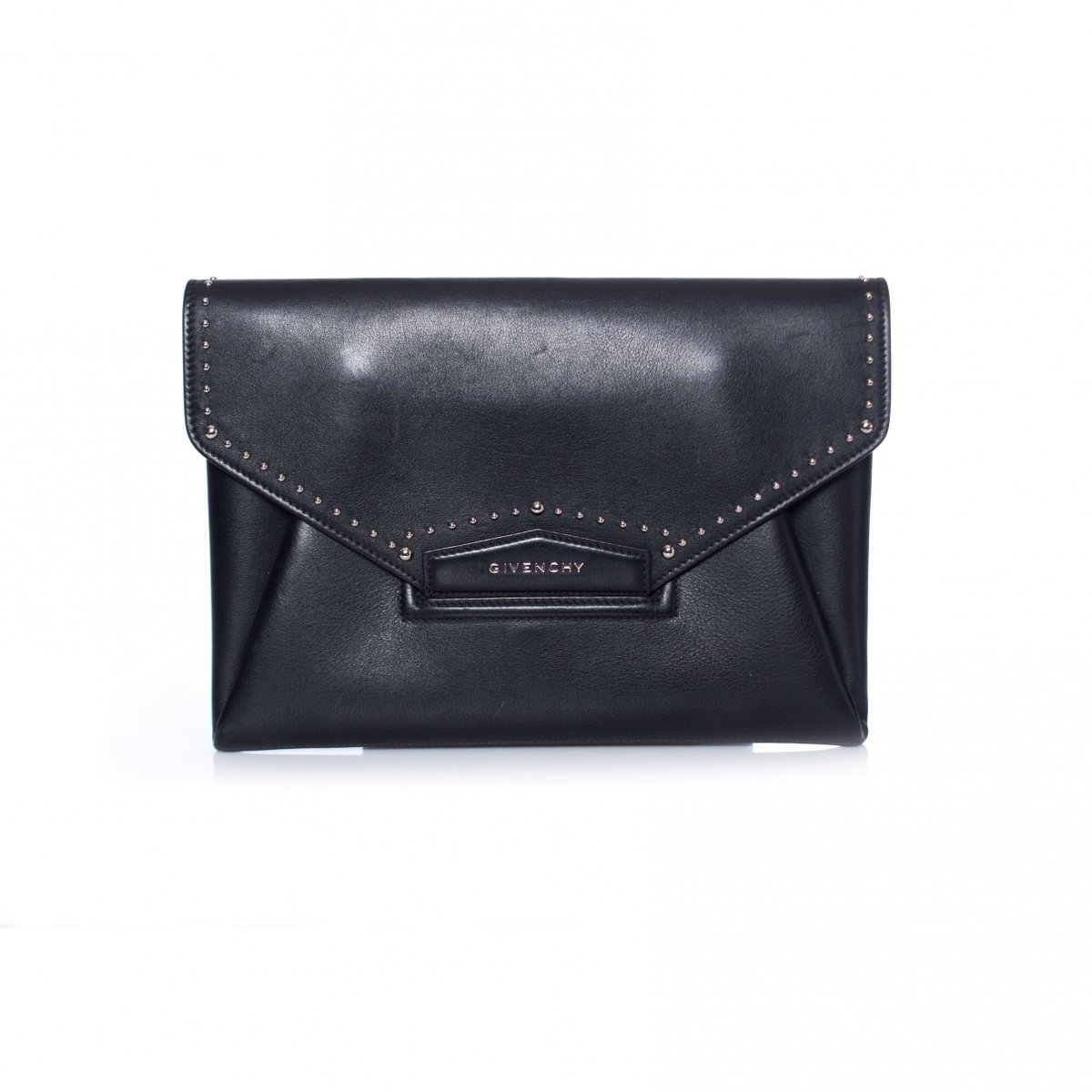 Antigona leather clutch bag