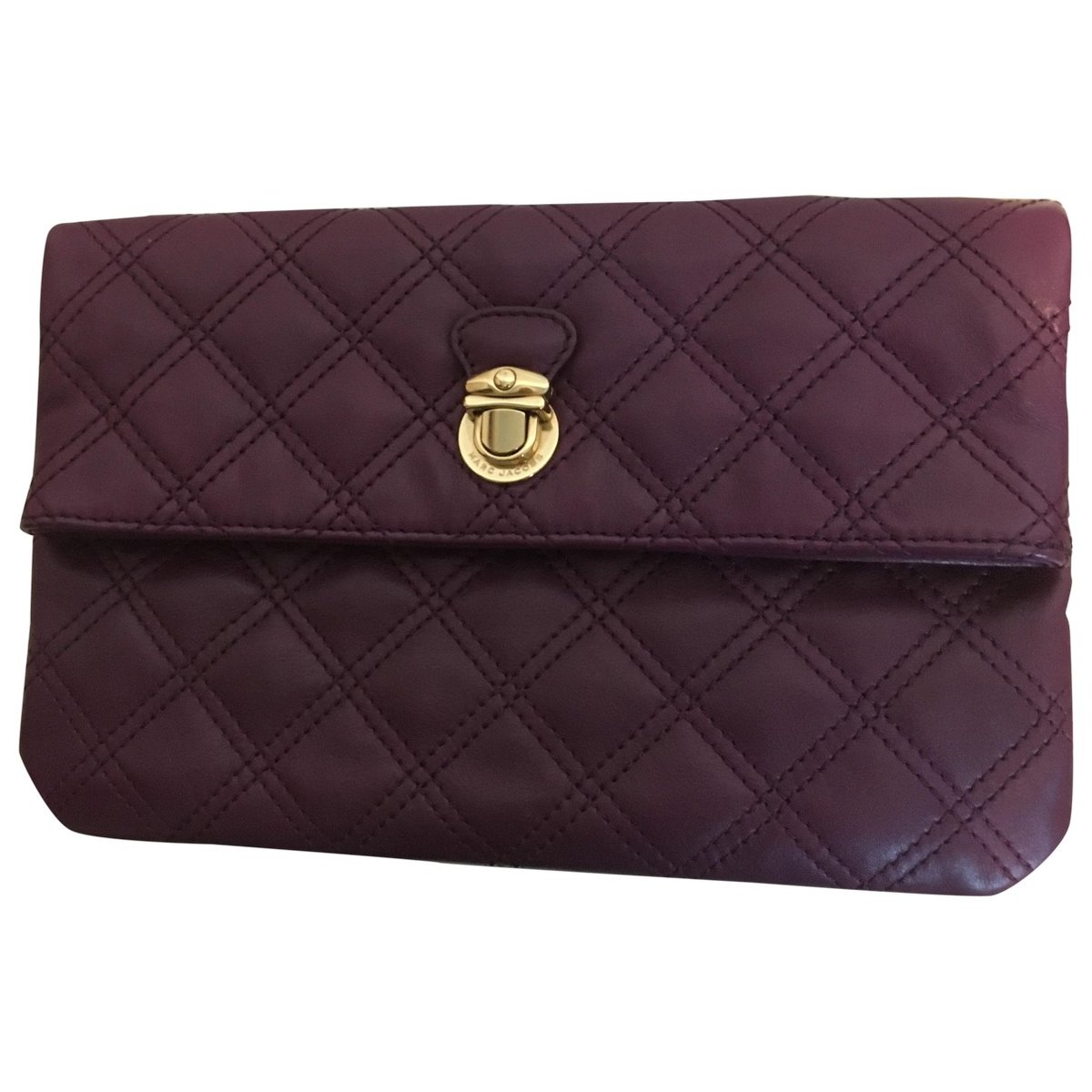Single leather clutch bag