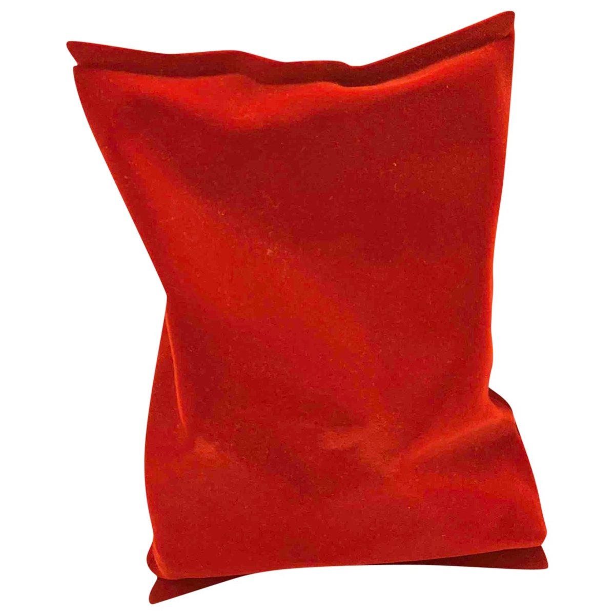 Crisp Packet velvet clutch bag