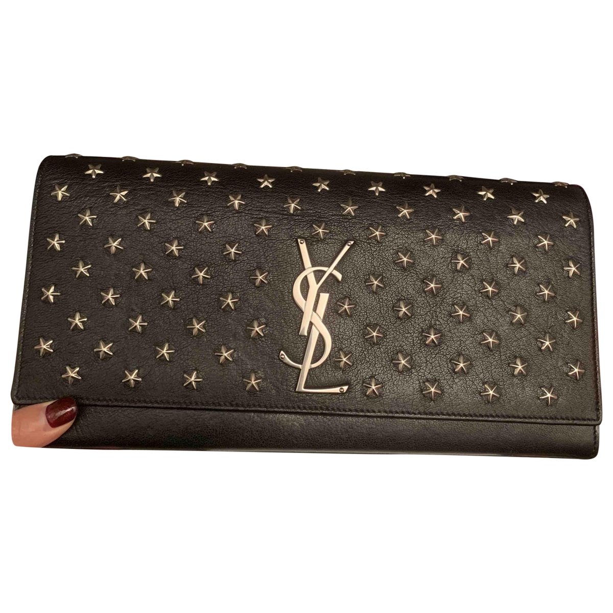 Kate monogramme leather clutch bag