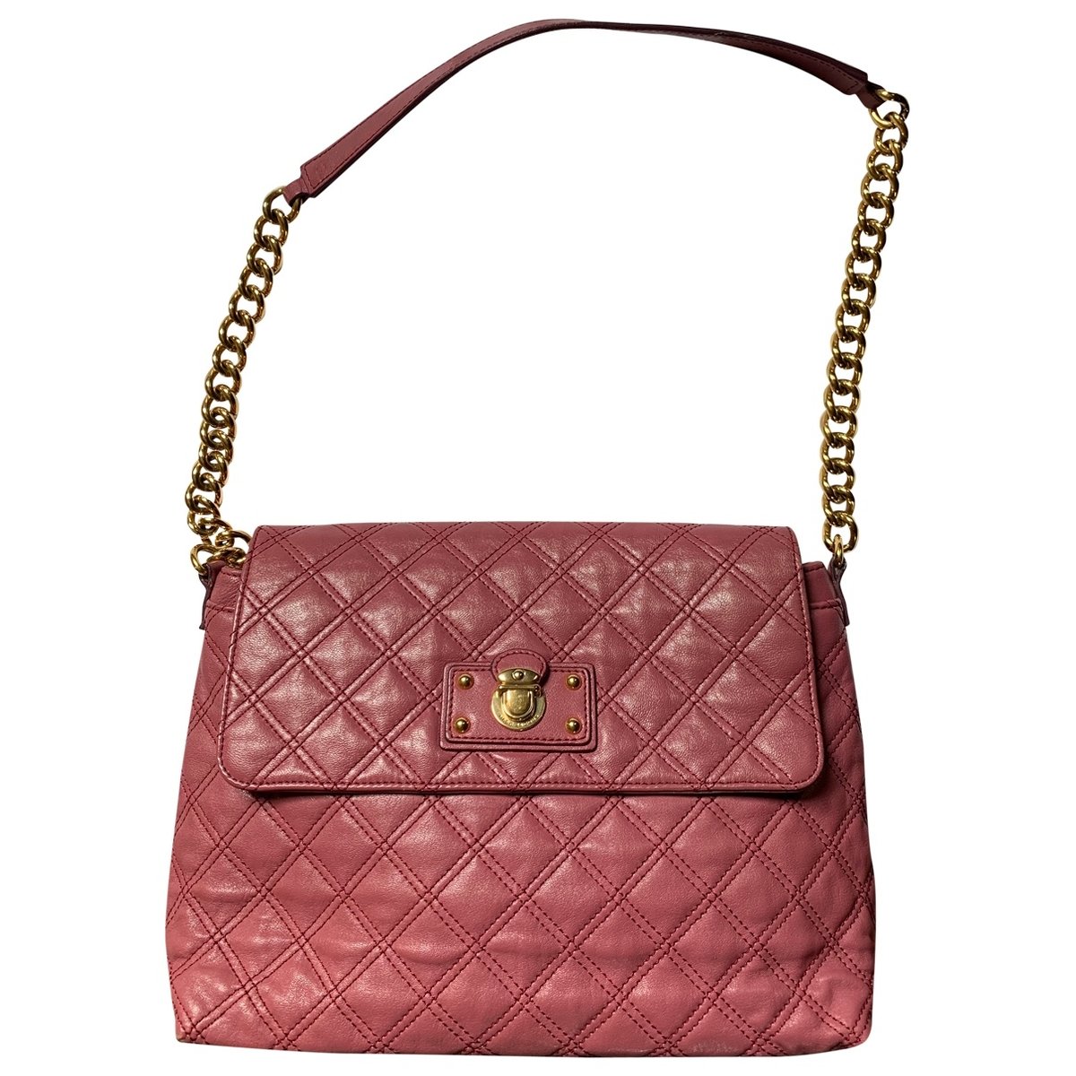 Single leather handbag